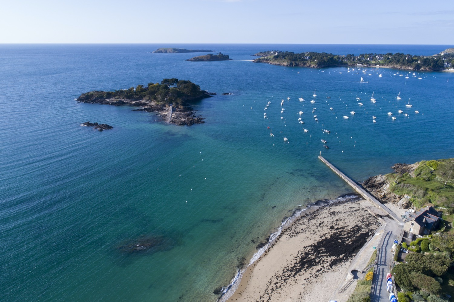 Vue aérienne à Lancieux