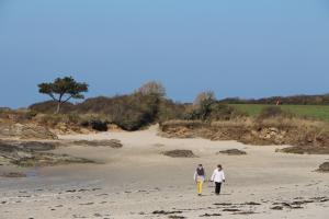 Promenade sur la plage de Lancieux
